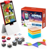 Osmo – Genius Starter Kit for Fire Tablet – 5 Educational Learning Games – Ages 6-10 – Spelling, Math, Creativity & More – STEM Toy – (Osmo Fire Tablet Base Included – Amazon Exclusive)