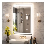 OstepDecor Backlit LED Bathroom Mirror, 50×70 Cm, Anti-Fog, Dimmable, Memory