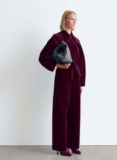 & Other Stories belted corduroy jumpsuit in burgundy Using Code