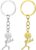 Ouligay 2 Pcs Funny Keychain,Middle Finger Keyring,Matching Keychains,Cool Gifts for Women,Personalized Distance Friendship Gifts for Couple Friends Brothers(Silver)