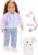 Our Generation – Skylar & Bow – 18-Inch Doll & Pet Puppy Set – Rainbow Dog Plush Stuffed Animal – Pet Care Accessories – Pretend Play – Toy for Kids 3 Years & Older