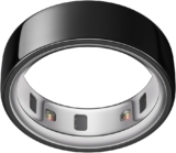 Oura Smart Ring 4 – Black – Size 14 – Non-Standard Fit Measure with a Size Kit Sleep, Heart Rate and Fitness Tracking Wearable 8-Day Battery, iOS / Android Compatible
