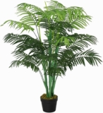 Outsunny 125cm/4FT Artificial Palm Plant Decorative Tree Nursery Pot Green