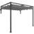 Outsunny 2 x 3(m) Lean To Pergola with Retractable Roof, Wall Mounted Garden Gazebo Outdoor Sun Shade for Patio – Dark Grey