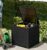Outsunny 253L Garden Storage Box, Rattan Deck Box, 865-045V00BK by Outsunny Sold & Shipped by MH STAR UK LTD