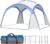 Outsunny 3.5 x 3.5M Camping Gazebo, Outdoor Event Shelter Dome Tent Garden Sun Shelter Patio Spire Arc Pavilion Camp Sun Shade Tent for 6-8 Person, Light Blue