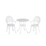 Outsunny 3PCs Garden Bistro Set, White