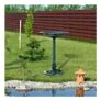 Outsunny 50cm Outdoor Bird Bath Fountain, Decrative Garden Feeder Stand Green