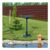 Outsunny 50cm Outdoor Bird Bath Fountain, Decrative Garden Feeder Stand Green