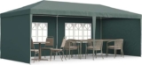 Outsunny 6 x 3m Outdoor Canopy Shelter with Windows and Side Panels Green