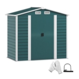 Outsunny 7 X 4ft Upgraded Metal Shed with Lock, Easy to Assemble