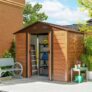 Outsunny 8 x 6ft Wood Effect Garden Shed Brown – Sold & Delivered by MH STAR