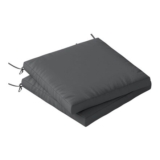 Outsunny Dark Grey Waterproof Garden Chair Seat Pad Cushion 50 X 50cm 2 Pack