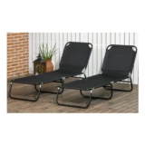 Outsunny Folding Sun Loungers Set of 2