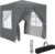 Outsunny Garden Pop Up Gazebo, Wedding Party Tent Marquee, Water Resistant Awning Canopy with Sidewalls, Windows, Carry Bag