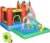 Outsunny Kids Inflatable Bouncy Castle Water Slide 6 in 1 Bounce House Jumping Castle Water Pool Gun Climbing Wall Basketball Hoop with Air Blower for Summer Playland