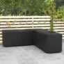 Outsunny L-Shaped Rattan Sofa Cover 250x250x79cm, Black, Refurbished with code. Sold by Outsunny (UK mainland)