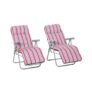 Outsunny Set of 2 Adjustable Sun Loungers