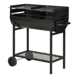 Outsunny Trolley Charcoal BBQ Barbecue Grill