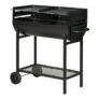 Outsunny Trolley Charcoal BBQ Barbecue Grill
