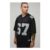 Oversized Boxy Embellished Homme V-Neck Baseball Sports Top