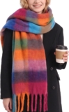 Oversized Scarf Tartan Shawl Wrap for Women, Gifts for Women Mum and Her