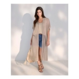 Oversized Sheer Knit Longline Cardi