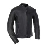 Oxford Henlow Mens Leather Motorcycle Motorbike Classic Jacket – Black – Sold by West Midlands Motorcycle Centre Ltd (UK Mainland)