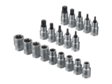 PARKSIDE 19-Piece 1/2 Drive E-Torx & Torx Socket Set with Storage Case and 3-Year Warranty