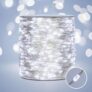 PCORES Fairy Lights 1000 LED 100M Plug-In String Lights with Remote Control for Indoor & Outdoor Use – Cool White Silver Wire