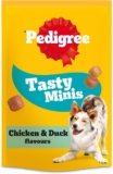 PEDIGREE TASTY MINIS Adult Dog Treats Chicken & Duck Chewy Cubes 130g – Pack of 8