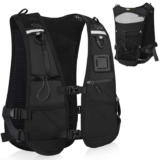 PELLOR Hydration Running Vest, 8 Pockets, Reflective, fits chest 33-48, holds 500ml flask & 2L bladder with voucher Sold by Xunlefei / FBA