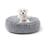 PELZIN Stoutwool Chew-Proof round Dog Bed 63cm Charcoal