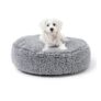 PELZIN Stoutwool Chew-Proof round Dog Bed 63cm Charcoal