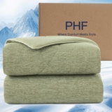 PHF Cooling Comforter, Rayon from Bamboo Soft Breathable Quilted Blanket
