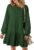 PICKLION Womens Casual Dress Long Sleeve Ladies Pullover Dress Mini Pleated Ruffle Sweatshirt Dresses