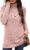 PICKLION Womens High Neck Tops Casual Longline T-Shirts Plain Ladies Base Layer Top