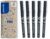 PILOT – V7 Hi-Tecpoint Liquid Ink Rollerball Pen – Medium 0.7mm Tip – 5 x Black