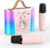 PKBD Karaoke Machine for Kids with 2 Wireless Microphone,Mini Portable Karaoke Bluetooth Speaker with Voice Changing Effects & LED Lights,Gifts for Girls Boys Age 3-15(Pink)