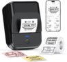 PM240 Bluetooth Thermal Label Printer 2 Inch with Tape, Black Multi-Templates, 50×30 Label, Portable for Industrial, Office, School, Home Kitchen Organization