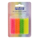 PME Neon Spiral Candles 24-Pack Multi-Colour, 0.5×0.5×5.9cm – £1.04 S&S