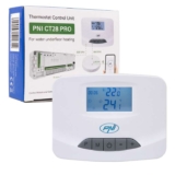PNI-CT28 PRO wireless thermostat control unit, for underfloor heating compatible with PNI-CT28M solenoid valve control module