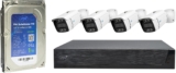 PNI House IPMAX POE 3LR video surveillance kit, NVR with 4 POE ports with 4 3MP IP cameras, outdoor and PNI SafeHouse 1TB HDD included