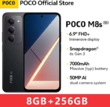 POCO M8s Global Version 5G Smartphone 8GB/256GB Snapdragon 6s Gen 3 6.9 144Hz Display 50MP Camera – Sold by POCO Official Store