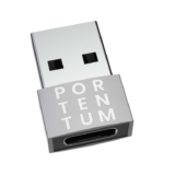 PORTENTUM USB C Female to USB A Male Adapter 2.0 Speed 480MB Premium Zinc Body with High Heat Resistance