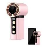 PORUPAEL Mini Handheld Turbo Fan, 120 Speeds, USB-C, LED Display