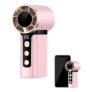 PORUPAEL Mini Handheld Turbo Fan, 120 Speeds, USB-C, LED Display