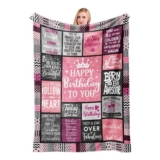 PRSTENLY Birthday Throw Blanket, 152x127cm (Various Options)