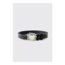PU Crest Buckle Belt