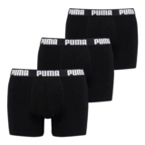 PUMA Mens Boxer Briefs, Black, Size S (Pack of 3)